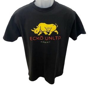 ECKO UNLTD Hawaii Rhino Skate Tee Shirt Men M Medium